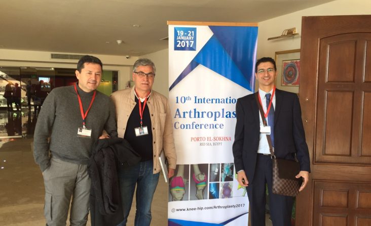 I chirurghi PBS Bianchi, Ferranti, Samer alla conferenza al cairo